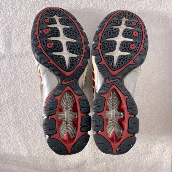 Vintage Nike Impax Atlas 2 White Red Lace Up Trainers Athletic Sneakers 8 - Picture 6 of 15